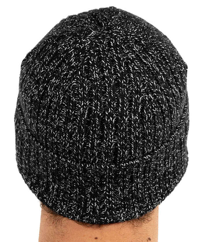 Columbia Cuff Beanie - Black / White Marled 6 Columbia Cuff Beanie - Black / White Marled