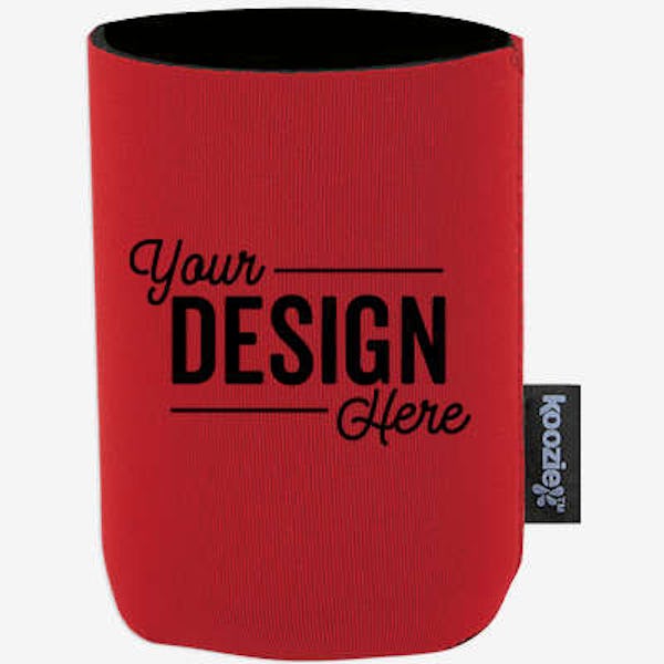 Full Color Koozie® Magnetic Collapsible Can Cooler - Red