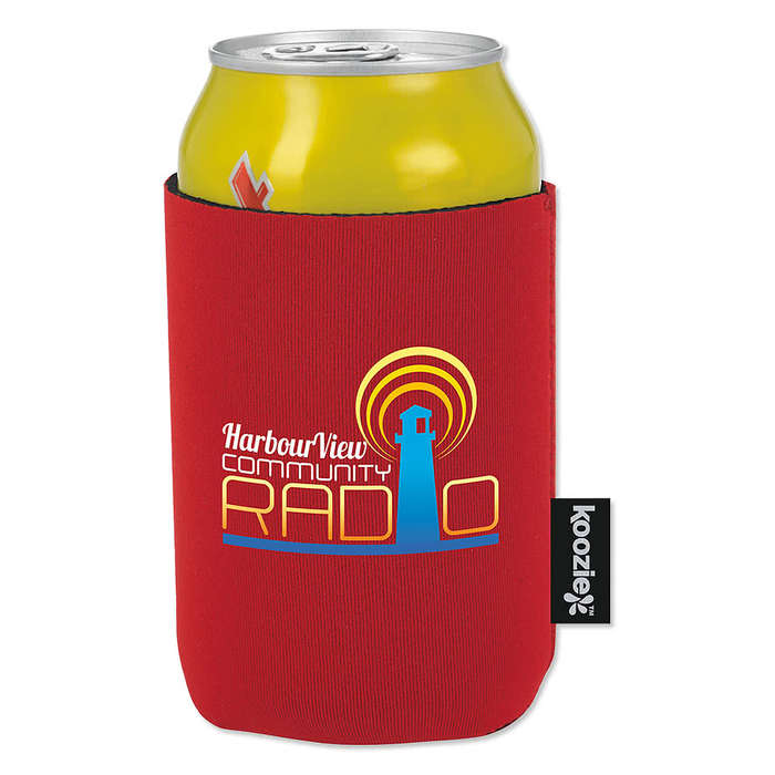 Full Color Koozie® Magnetic Collapsible Can Cooler - Red