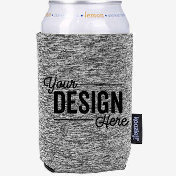 Full Color Koozie® Heather Collapsible Can Cooler - Gray