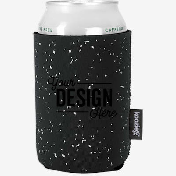 Full Color Koozie® Campfire Collapsible Can Cooler - Black