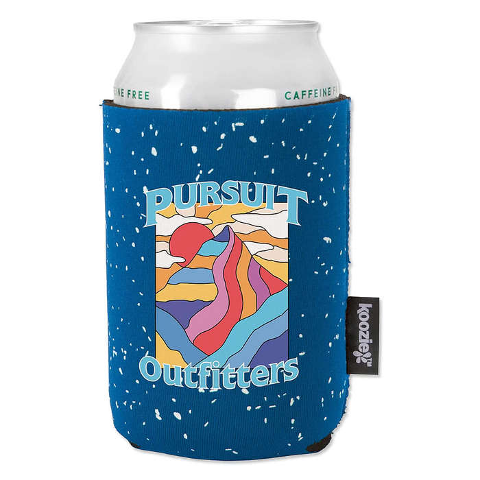 Full Color Koozie® Campfire Collapsible Can Cooler - Black