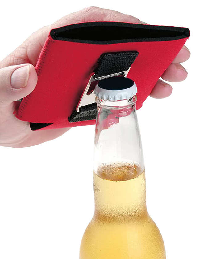 Full Color Koozie® Bottle Opener and Collapsible Bottle Cooler - Black 4 Full Color Koozie® Bottle Opener and Collapsible Bottle Cooler - Black