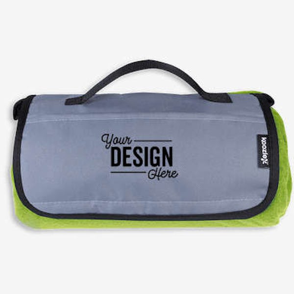 Full Color Koozie® Jumbo Picnic Blanket - Lime Green