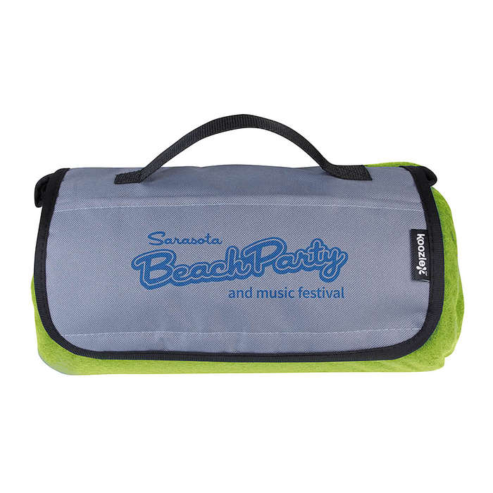 Full Color Koozie® Jumbo Picnic Blanket - Lime Green