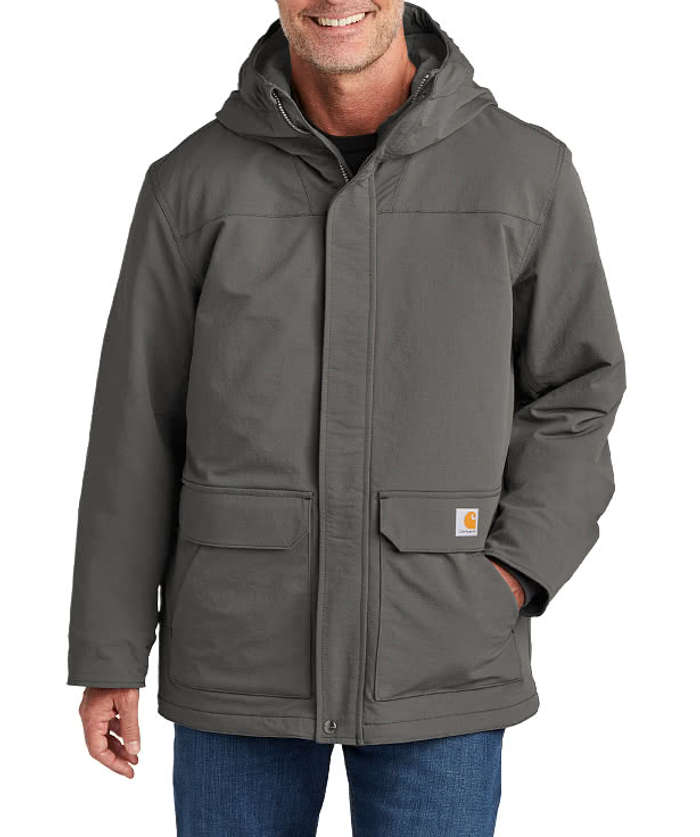 Carhartt Super Dux Hooded Insulated Jacket - Printed - Navy
