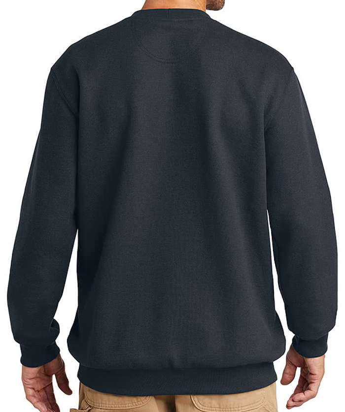 Carhartt Midweight Crewneck Sweatshirt - New Navy 4 Carhartt Midweight Crewneck Sweatshirt - New Navy