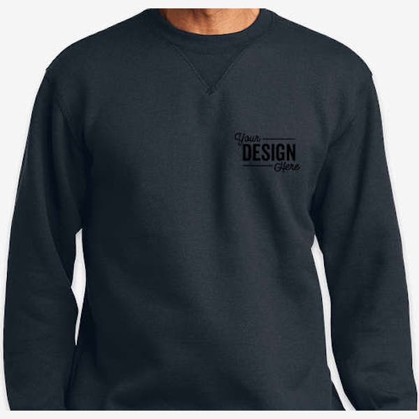 Carhartt Midweight Crewneck Sweatshirt - Embroidered - New Navy