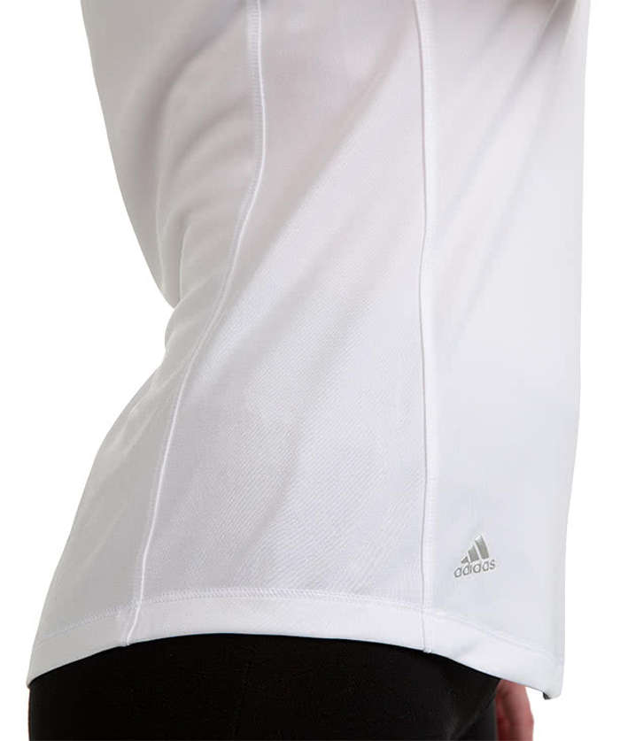 Adidas Women's Solid 100% Recycled UPF 50 Performance Shirt - Power Red 6 Adidas Women's Solid 100% Recycled UPF 50 Performance Shirt - Power Red