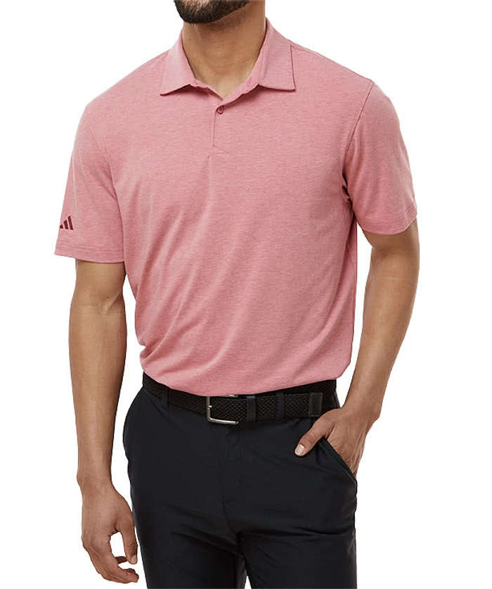 Adidas Recycled Blend Performance Polo - Olive Strata Melange