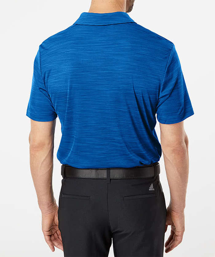 Adidas Melange Recycled UPF 50+ Performance Polo - Black Melange 5 Adidas Melange Recycled UPF 50+ Performance Polo - Black Melange