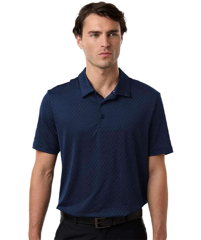 Adidas Recycled Stretch Grid Performance Polo - Carbon