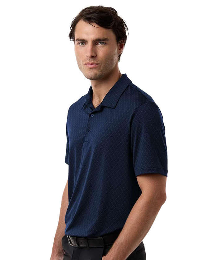 Adidas Recycled Stretch Grid Performance Polo - Carbon
