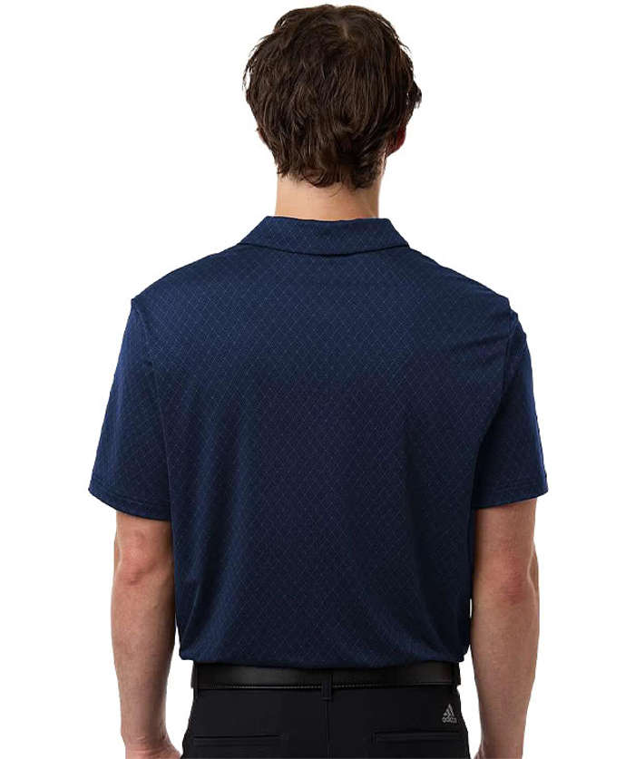 Adidas Recycled Stretch Grid Performance Polo - Carbon