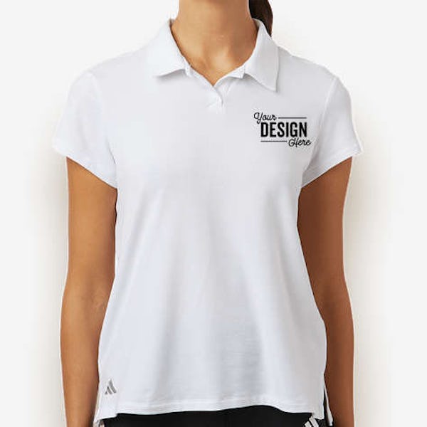 Adidas Women's Recycled Blend Performance Polo - White