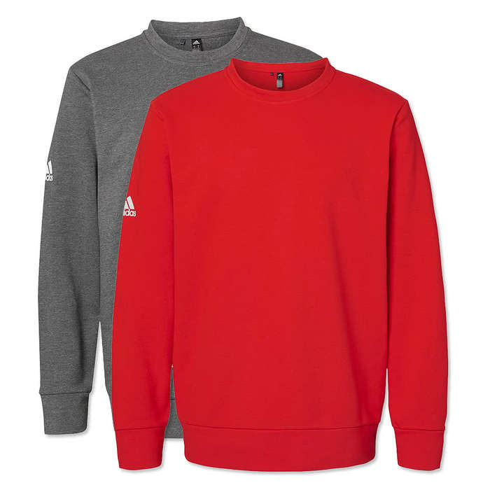 Adidas Recycled Blend Crewneck Sweatshirt - Red