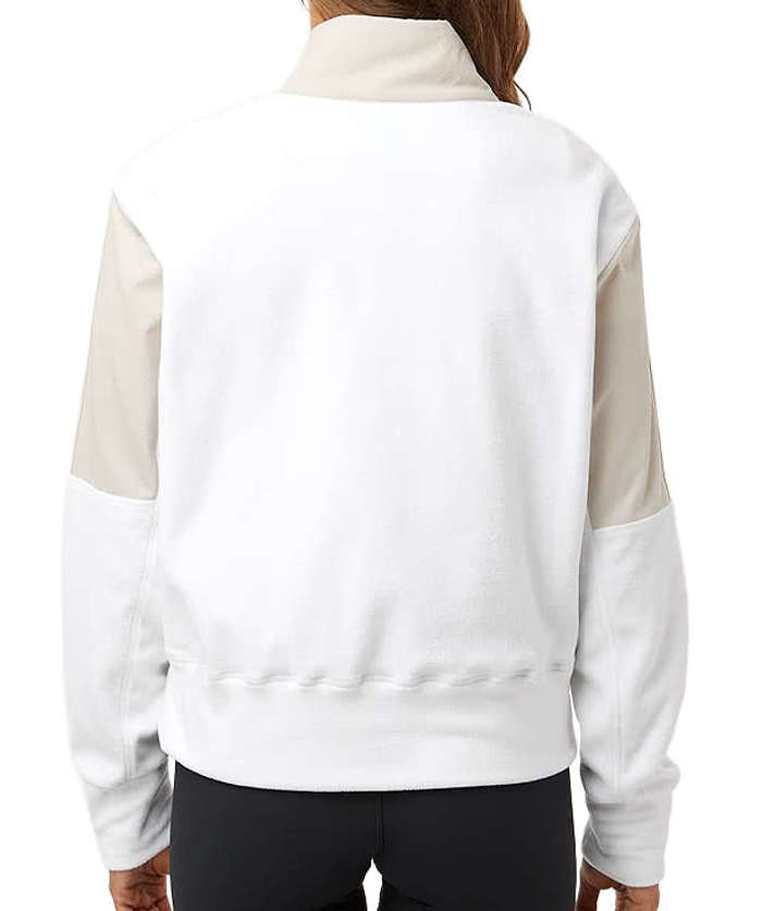 Adidas Women's Recycled Fleece Quarter Zip Pullover - Halo Blue 6 Adidas Women's Recycled Fleece Quarter Zip Pullover - Halo Blue