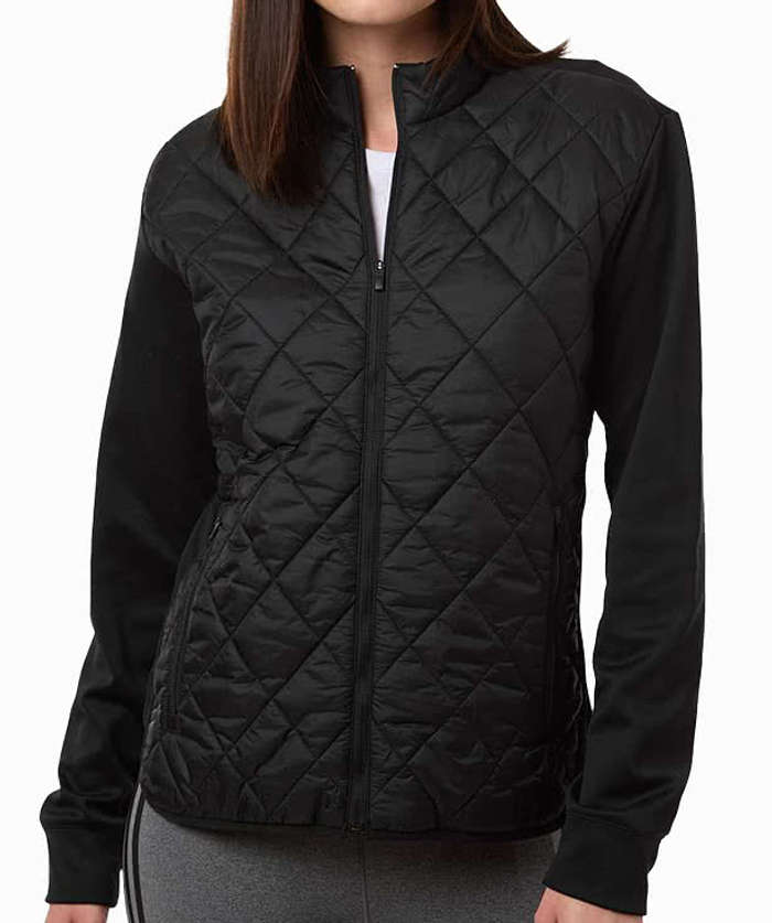 Adidas Women's Ultimate Recycled Quilted Soft Shell Jacket - Black