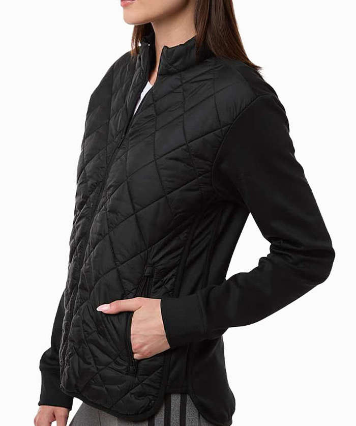 Adidas Women's Ultimate Recycled Quilted Soft Shell Jacket - Black
