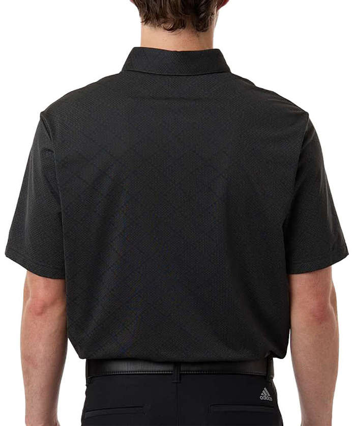 Adidas Ultimate365 Recycled Jacquard Performance Polo - Carbon / Black 6 Adidas Ultimate365 Recycled Jacquard Performance Polo - Carbon / Black