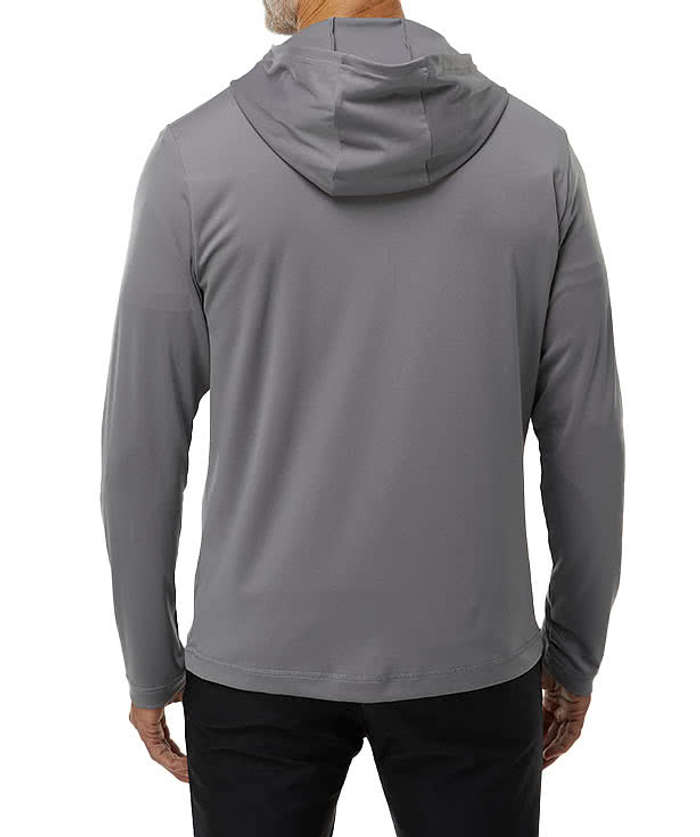 Adidas Recycled Lightweight Quarter Zip Performance Hoodie - Grey Three