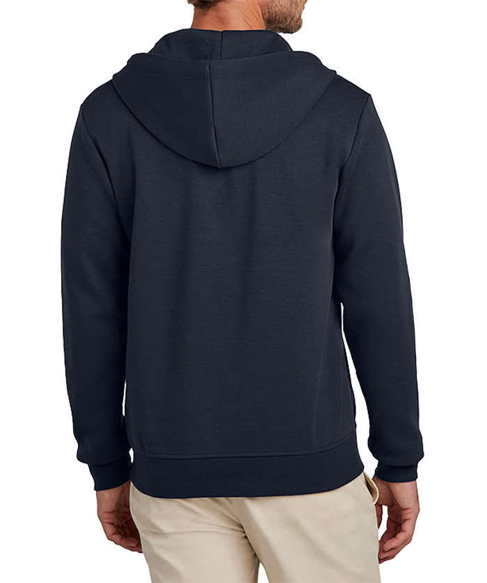 Brooks Brothers Double-Knit Zip Hoodie - Windsor Grey