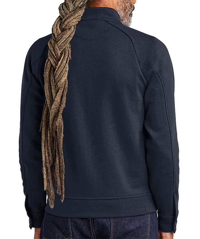 Brooks Brothers Double-Knit Full Zip Sweatshirt - Night Navy