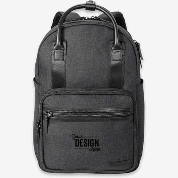 Brooks Brothers Grant Dual-Handle 16" Computer Backpack - Heather Gray