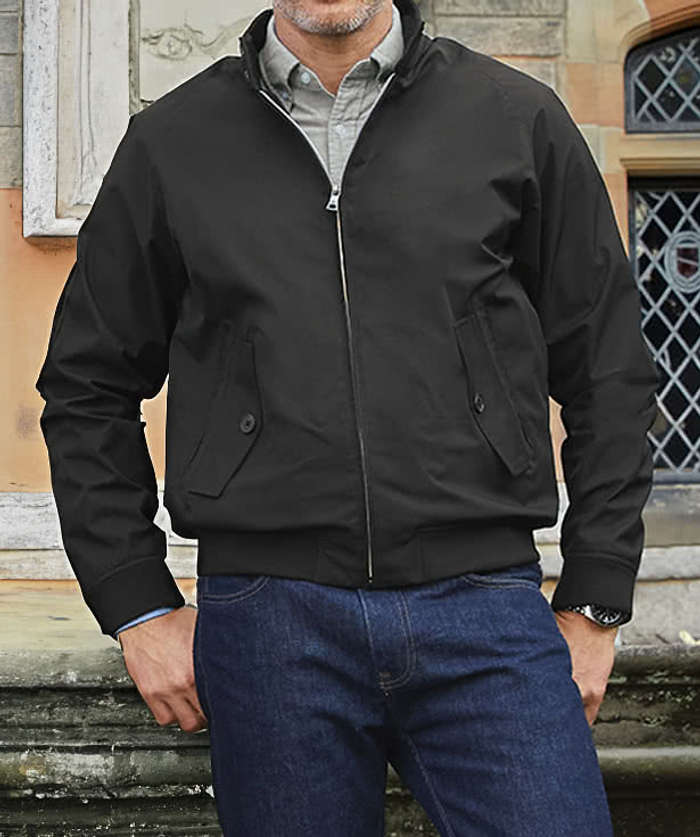Brooks Brothers Insulated Bomber Jacket - Deep Black