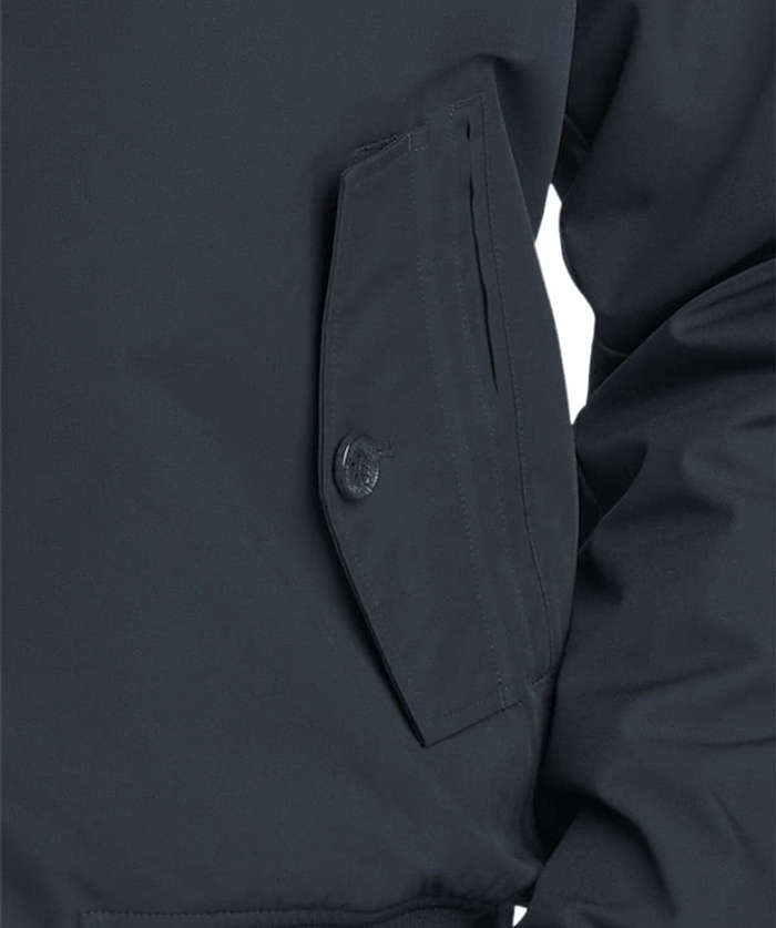 Brooks Brothers Insulated Bomber Jacket - Deep Black
