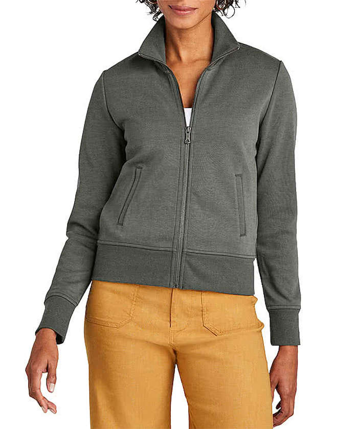 Brooks Brothers Women’s Double-Knit Full Zip Sweatshirt - Deep Black 5 Brooks Brothers Women’s Double-Knit Full Zip Sweatshirt - Deep Black