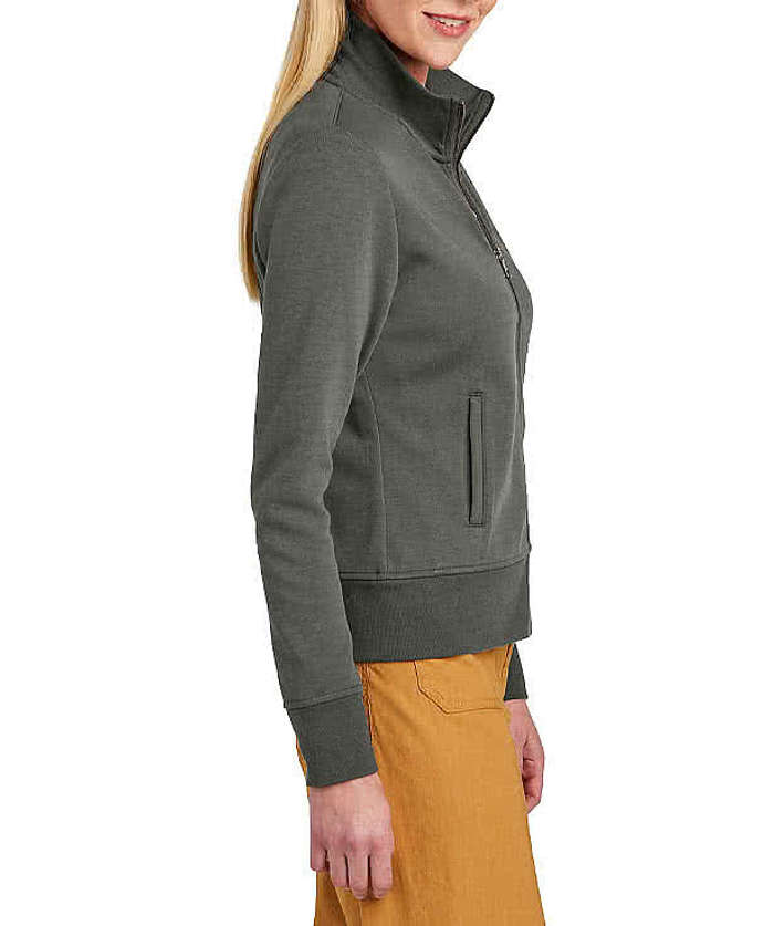 Brooks Brothers Women’s Double-Knit Full Zip Sweatshirt - Deep Black 7 Brooks Brothers Women’s Double-Knit Full Zip Sweatshirt - Deep Black