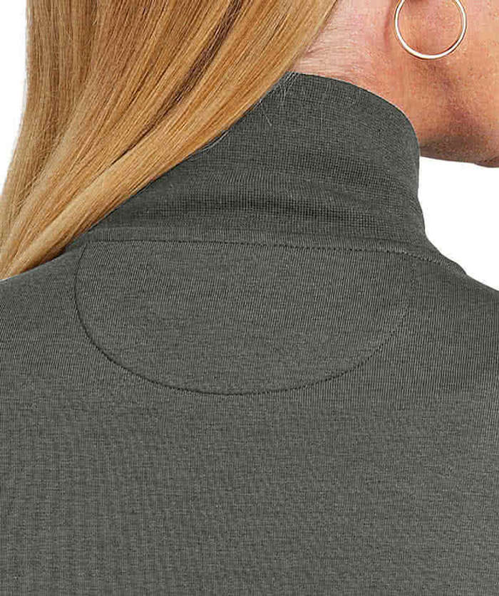 Brooks Brothers Women’s Double-Knit Full Zip Sweatshirt - Deep Black 9 Brooks Brothers Women’s Double-Knit Full Zip Sweatshirt - Deep Black