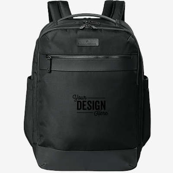Brooks Brothers Oxford 17" Computer Backpack - Deep Black