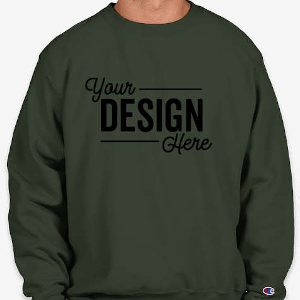 Champion Heavyweight Reverse Weave Crewneck Sweatshirt - Dark Green