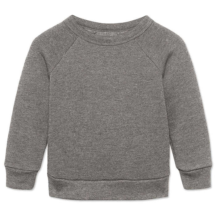 Bella + Canvas Toddler Sponge Fleece Crewneck Sweatshirt - Deep Heather