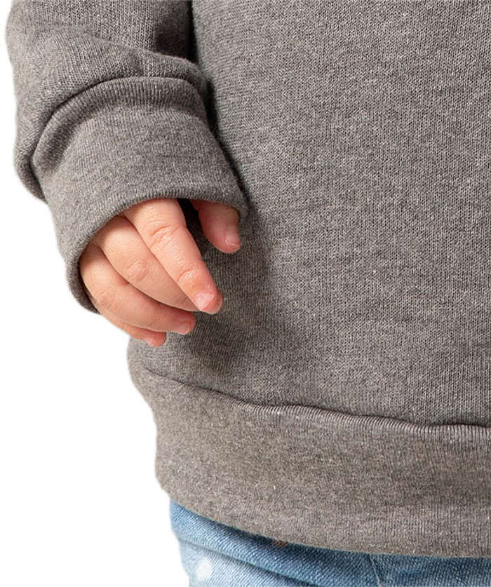 Bella + Canvas Toddler Sponge Fleece Crewneck Sweatshirt - Deep Heather