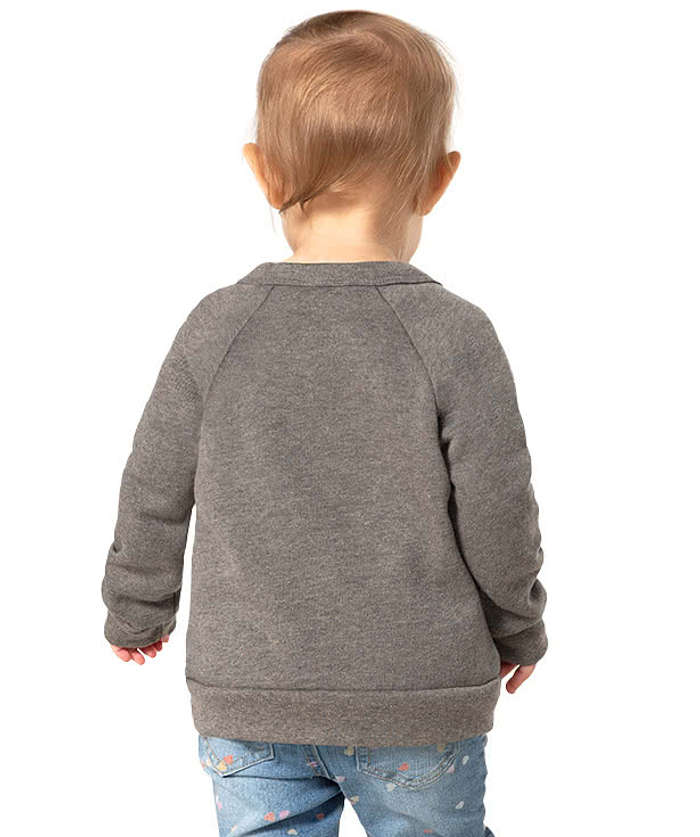 Bella + Canvas Toddler Sponge Fleece Crewneck Sweatshirt - Deep Heather