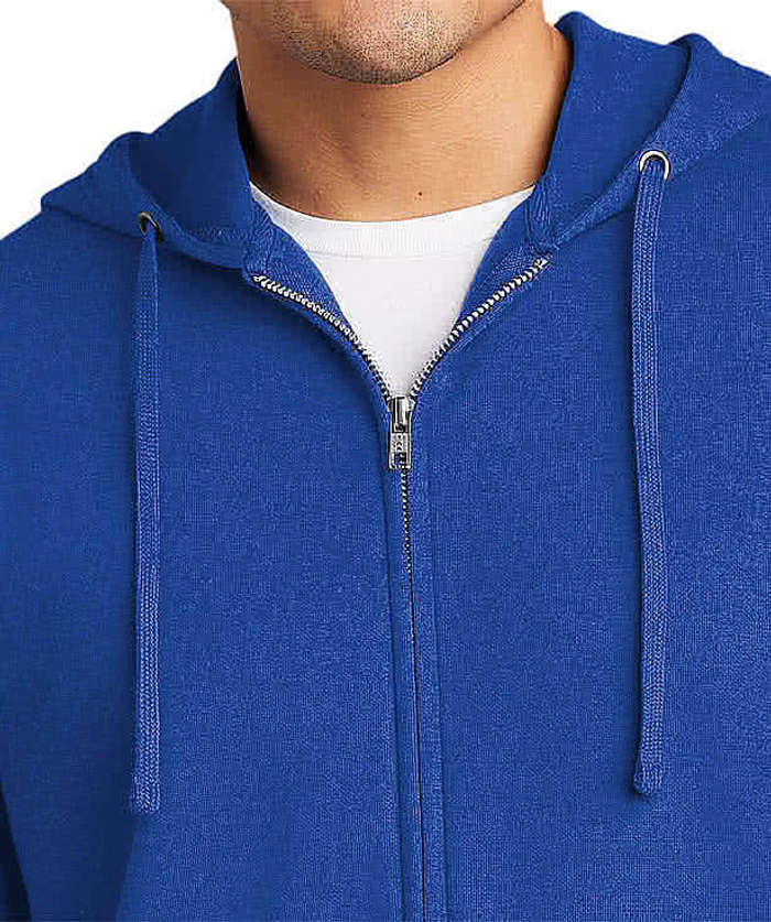 District V.I.T. Zip Hoodie - Embroidered - Heathered Olive 6 District V.I.T. Zip Hoodie - Embroidered - Heathered Olive