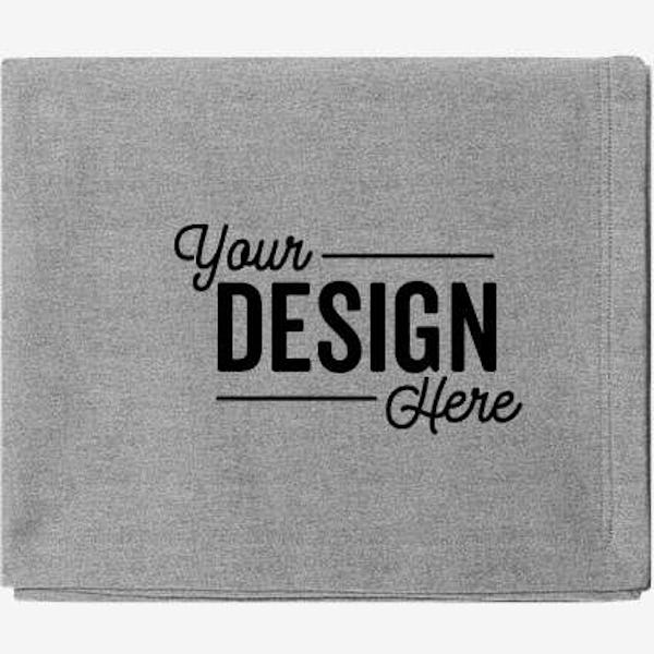 District Re-Fleece Blanket - Light Heather Grey