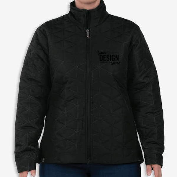 Holloway Women's Repreve Recycled Quilted Insulated Jacket - Black