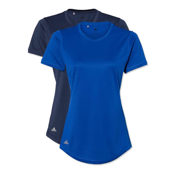 Adidas Women's Solid 100% Recycled UPF 50 Performance Shirt - White