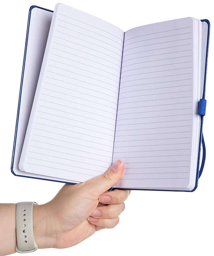 Crown Hard Cover Notebook with Stylus Pen - Black 4 Crown Hard Cover Notebook with Stylus Pen - Black