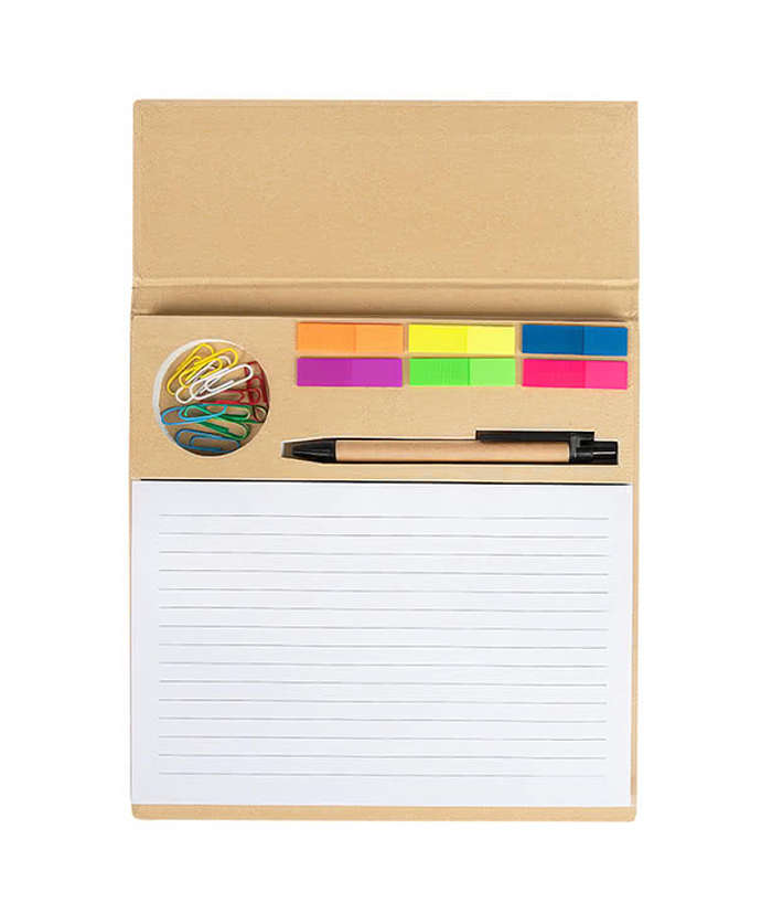 Desktop Notepad and Stationery Set - Natural