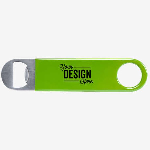 Double Sided Metal Bottle Opener - Green-Lime
