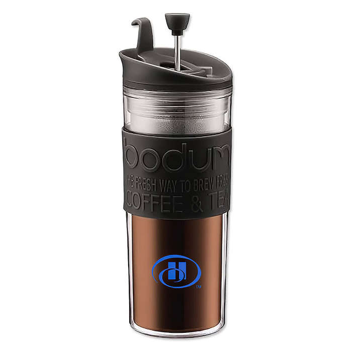 Full Color 15 oz. Bodum Travel French Press Coffee Maker - Black