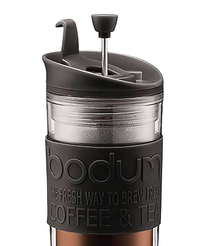 Full Color 15 oz. Bodum Travel French Press Coffee Maker - Black