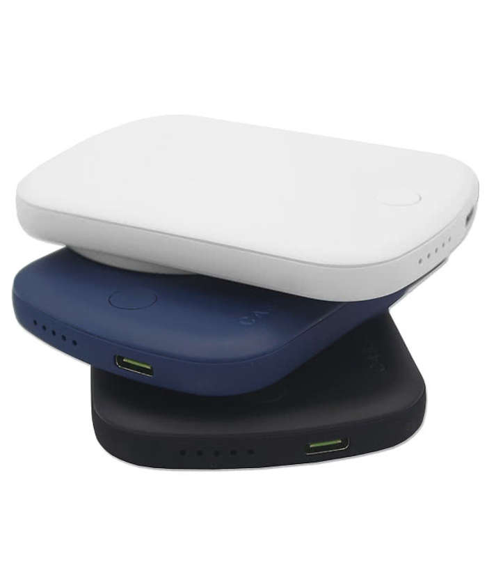 Full Color Casely MagSafe 5,000 mAh Portable Wireless Power Bank - Navy