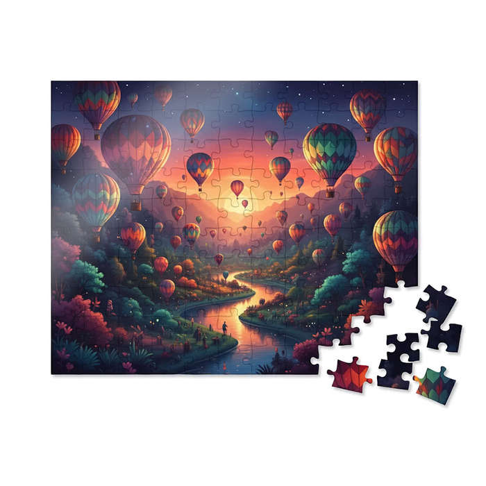 Full Color 110-Piece Jigsaw Puzzle - White