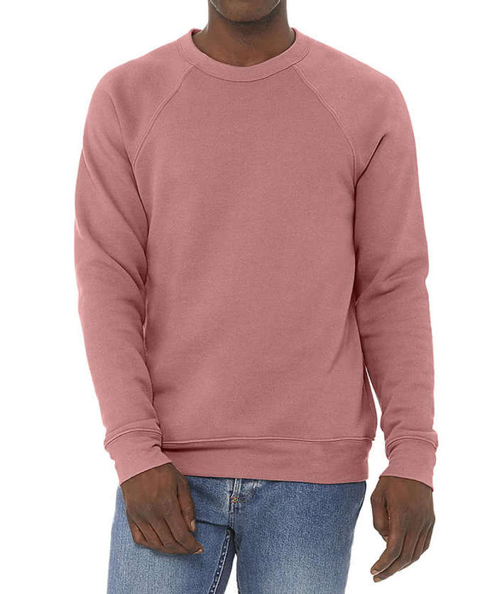Bella + Canvas Ultra Soft Crewneck Sweatshirt - Mauve 4 Bella + Canvas Ultra Soft Crewneck Sweatshirt - Mauve